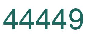 Number 44449 green image