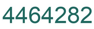 Number 4464282 green image