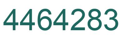 Number 4464283 green image