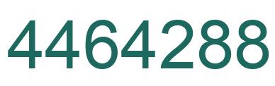 Number 4464288 green image