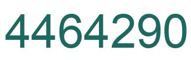 Number 4464290 green image