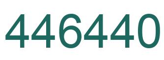 Number 446440 green image