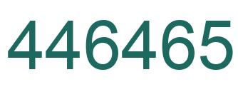 Número 446465 imagen verde
