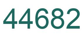 Número 44682 imagen verde