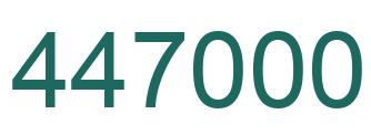 Number 447000 green image
