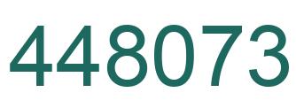 Number 448073 green image