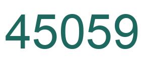 Número 45059 imagen verde