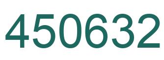 Number 450632 green image