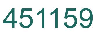 Number 451159 green image