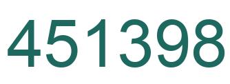 Número 451398 imagen verde