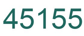 Number 45155 green image
