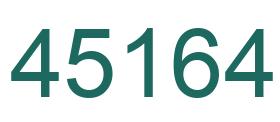 Número 45164 imagen verde
