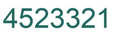 Number 4523321 green image