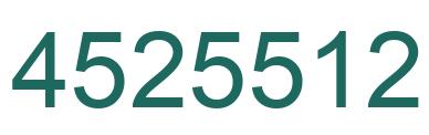 Number 4525512 green image