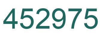 Number 452975 green image