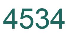 Number 4534 green image
