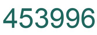 Number 453996 green image