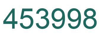 Number 453998 green image