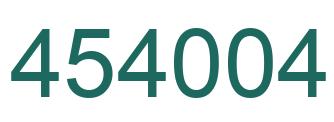 Número 454004 imagen verde