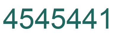 Number 4545441 green image