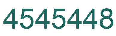 Number 4545448 green image