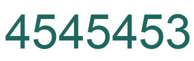 Número 4545453 imagen verde