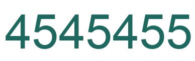 Number 4545455 green image