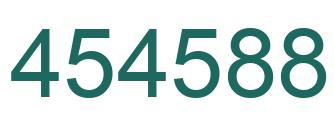 Number 454588 green image