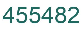 Number 455482 green image
