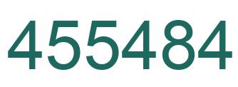 Number 455484 green image