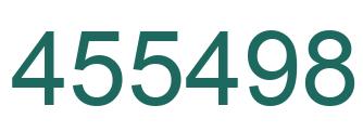 Number 455498 green image