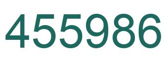 Number 455986 green image