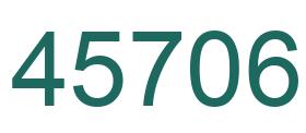 Number 45706 green image