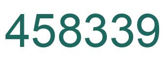 Number 458339 green image