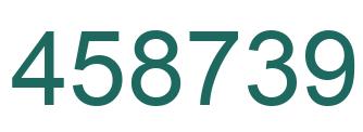 Number 458739 green image