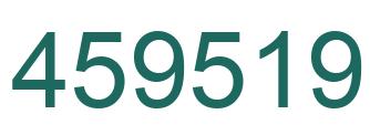 Number 459519 green image