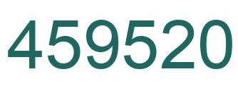 Number 459520 green image