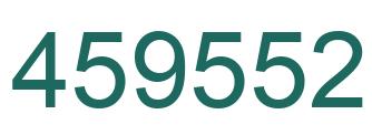 Number 459552 green image