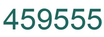 Number 459555 green image
