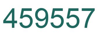 Number 459557 green image
