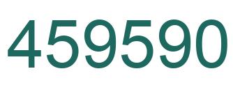 Number 459590 green image