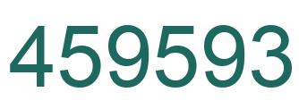 Number 459593 green image