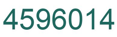 Number 4596014 green image