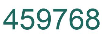 Número 459768 imagen verde