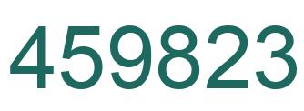 Number 459823 green image