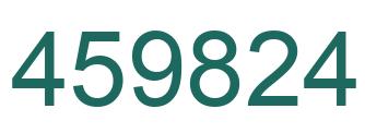 Number 459824 green image
