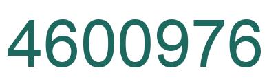 Number 4600976 green image