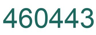 Número 460443 imagen verde