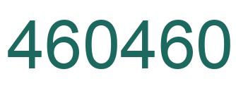 Número 460460 imagen verde
