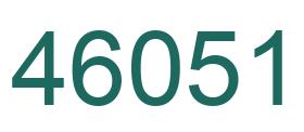 Número 46051 imagen verde